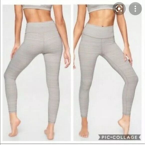 ATHLETA Women's Size Small Jacquard High Rise CHATURANGA Leggings 7/8 length - Picture 1 of 5